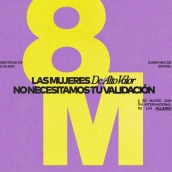 Cartel 8M 2026. Ministerio de Igualdad