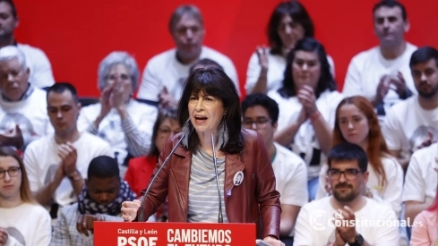 La ministra de Igualdad, Ana Redondo, durante un acto público en el Palacio de la Audiencia, a 7 de marzo de 2026, en Soria