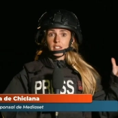 Laura de Chiclana, corresponsal de Mediaset, en el programa 'Horizonte' de Íker Jiménez Laura de Chiclana, corresponsal de Mediaset, en el programa 'Horizonte' de Íker Jiménez