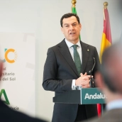 El presidente de la Junta de Andalucía, Juanma Moreno.