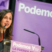La secretaria general de Podemos, Ione Belarra