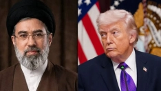 El presidente de EEUU, Donald Trump y el líder supremo de Irán, Mojtaba Jamení. (France24 / Wikipedia)