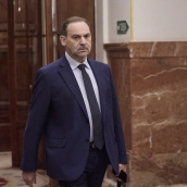 El exministro José Luis Ábalos a su llegada a una sesión plenaria en el Congreso de los Diputados. Jesús Hellín / Europa Press