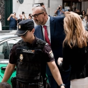 El exasesor del exministro José Luis Ábalos Koldo García sale de declarar en el Tribunal Supremo, a 23 de junio de 2025. Carlos Luján / Europa Press