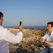 José Antonio Sánchez junto a Pablo Casado. 