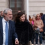 La presidenta de la Comunidad de Madrid, Isabel Díaz Ayuso, y su jefe de Gabinete, Miguel Ángel Rodríguez. Matias Chiofalo / Europa Press