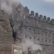 Derrumbe del Castillo de Escalona, en Toledo