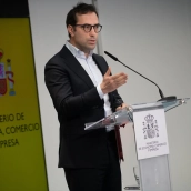 EuropaPress 7360588 ministro economia comercio emresa carlos cuerpo ofrece rueda prensa reunion