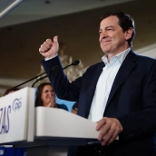 El candidato del PP a la reelección como presidente en la Junta de Castilla y León, Alfonso Fernández Mañueco. Manuel Ángel Laya / Europa Press