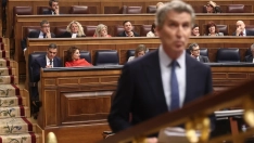 El presidente del Gobierno, Pedro Sánchez, y el presidente del Partido Popular, Alberto Núñez Feijóo. Eduardo Parra / Europa Press