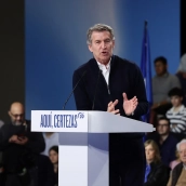 El presidente del PP, Alberto Núñez Feijóo. Photogenic/Claudia Alba / Europa Press