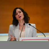 La presidenta madrileña, Isabel Díaz Ayuso (Mateo Lanzuela/Europa Press)