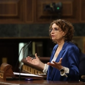 La vicepresidenta primera y ministra de Hacienda, María Jesús Montero. Marta Fernández / Europa Press