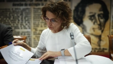 La vicepresidenta primera y ministra de Hacienda, María Jesús Montero. Alejandro Martínez Vélez / Europa Press