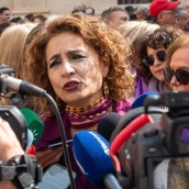 La secretaria general del PSOE de Andalucía, vicepresidenta primera del Gobierno y ministra de Hacienda, María Jesús Montero. Eduardo Briones / Europa Press