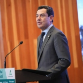 El presidente de la Junta de Andalucía, Juanma Moreno. María José López / Europa Press