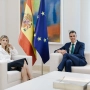 El presidente del Gobierno, Pedro Sánchez, y la vicepresidenta segunda y ministra de Trabajo y Economía Social, Yolanda Díaz. Carlos Luján / Europa Press