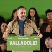 El presidente de VOX, Santiago Abascal.
