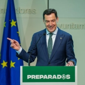 El presidente de la Junta de Andalucía, Juanma Moreno. Francisco J. Olmo / Europa Press