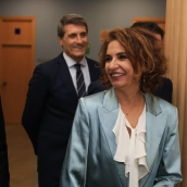 La vicepresidenta primera del Gobierno y ministra de Hacienda, María Jesús Montero. Nacho Frade / Europa Press