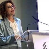 La vicepresidenta primera del Gobierno y ministra de Hacienda, María Jesús Montero. Nacho Frade / Europa Press