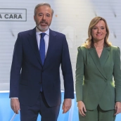 Jorge Azcón y Pilar Alegría, en un debate de las elecciones en Aragón Jorge Azcón y Pilar Alegría, en un debate de las elecciones en Aragón