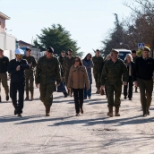 La ministra de Defensa, Margarita Robles, visita la Brigada ‘Guadarrama’ XII en Madrid. Matias Chiofalo / Europa Press