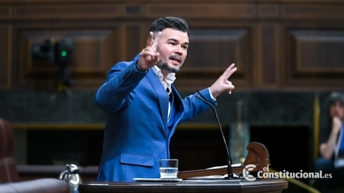 El portavoz de ERC en el Congreso, Gabriel Rufián.  Gustavo Valiente / Europa Press