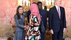 Los Reyes junto al presidente de Senegal (José Oliva/Europa Press)