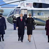 El presidente de los Estados Unidos, Donald Trump, y la primera dama, Melania Trump. Europa Press