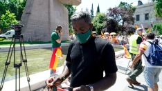 El agitador de ultraderecha Bertrand Ndongo. A. Pérez Meca / Europa Press