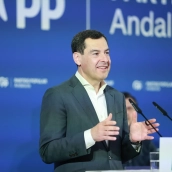 El presidente de Andalucía, Juanma Moreno. Rocío Ruz / Europa Press