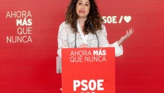 La portavoz de la Ejecutiva del PSOE, Enma López (Eduardo Parra/Europa Press)