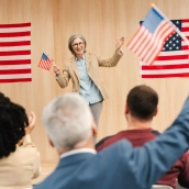 Imagen que evoca a la cultura política de un país