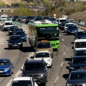 Tráfico intenso en Madrid. Eduardo Parra / Europa Press