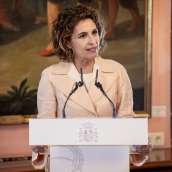 La secretaria general del PSOE-A y candidata a la Presidencia de la Junta de Andalucía, María Jesús Montero. A. Pérez Meca / Europa Press