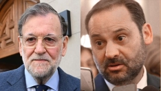 El expresidente del gobierno Mariano Rajoy y el exministro José Luis Ábalos. José Oliva / Eduardo Parra / Europa Press