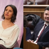 Irene Montero y Gabriel Rufián. Elaboración propia. (Europa Press/ Eduardo Parra / Claudia Alba)