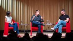 Irene Montero, Javier Domenech y Gabriel Rufián (Lorena Sopena/Europa Press)