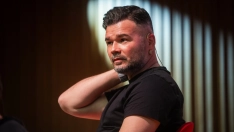 El portavoz de ERC en el Congreso de los Diputados, Gabriel Rufián durante el diálogo 'Què s'ha de fer?'. Lorena Sopêna / Europa Press