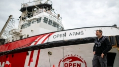 El barco de Open Arms de la segunda expedición de la Global Sumud Flotilla. Lorena Sopêna / Europa Press
