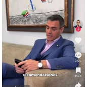 Cuenta de TikTok de Pedro Sánchez. Redes sociales Cuenta de TikTok de Pedro Sánchez. Redes sociales