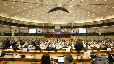 Vista general del interior del Parlamento Europeo. Belga / Europa Press