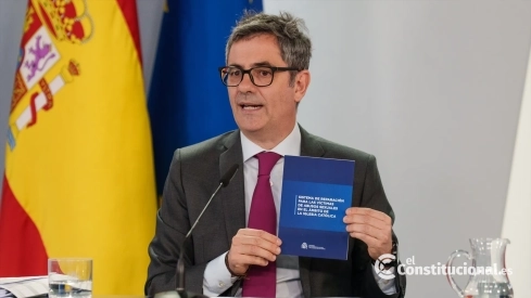 El ministro de la Presidencia, Justicia y Relaciones con las Cortes, Félix Bolaños. Matias Chiofalo / Europa Press