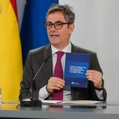 El ministro de la Presidencia, Justicia y Relaciones con las Cortes, Félix Bolaños. Matias Chiofalo / Europa Press