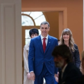 El presidente del Gobierno, Pedro Sánchez y su mujer Begoña Gómez. Matias Chiofalo / Europa Press El presidente del Gobierno, Pedro Sánchez y su mujer Begoña Gómez. Matias Chiofalo / Europa Press