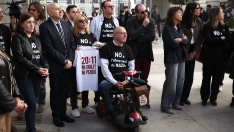 Víctimas de la DANA, este miércoles en el Congreso (Eduardo Parra/Europa Press)