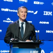 El presidente del PP, Alberto Núñez Feijóo.  Isa Saiz / Europa Press