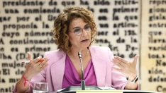 María Jesús Montero en el Senado (Marta Fernández/Europa Press)