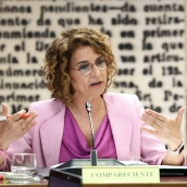 María Jesús Montero en el Senado (Marta Fernández/Europa Press)